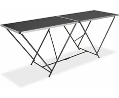 Klijavimo stalas, sulankst., MDF ir aliuminis, 200x60x78cm