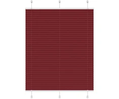 Klostuotos žaliuzės, bordo spalvos, 110x100 cm, audinys, plotis 109,4 cm, poliesteris