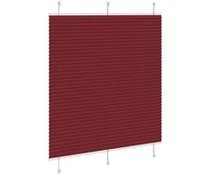 Klostuotos žaliuzės, bordo spalvos, 115x100 cm, audinys, plotis 114,4 cm, poliesteris
