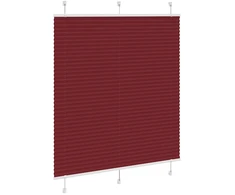 Klostuotos žaliuzės, bordo spalvos, 115x100 cm, audinys, plotis 114,4 cm, poliesteris