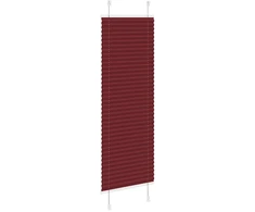 Klostuotos žaliuzės, bordo spalvos, 45x100 cm, audinys, plotis 44,4 cm, poliesteris