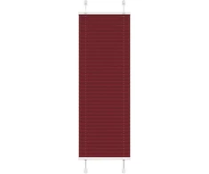 Klostuotos žaliuzės, bordo spalvos, 45x150 cm, audinys, plotis 44,4 cm, poliesteris