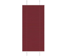 Klostuotos žaliuzės, bordo spalvos, 60x100 cm, audinys, plotis 59,4 cm, poliesteris