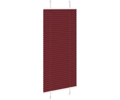 Klostuotos žaliuzės, bordo spalvos, 65x150 cm, audinys, plotis 64,4 cm, poliesteris