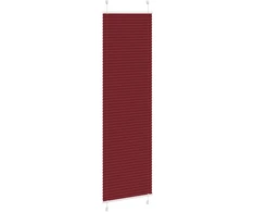 Klostuotos žaliuzės, bordo spalvos, 65x200 cm, audinys, plotis 64,4 cm, poliesteris