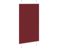 Klostuotos žaliuzės, bordo spalvos, 70x100 cm, audinys, plotis 69,4 cm, poliesteris