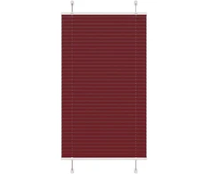 Klostuotos žaliuzės, bordo spalvos, 75x100 cm, audinys, plotis 74,4 cm, poliesteris