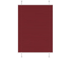 Klostuotos žaliuzės, bordo spalvos, 90x100 cm, audinys, plotis 89,4 cm, poliesteris