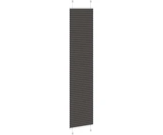 Klostuotos žaliuzės, juodos, 50x200 cm, audinys, plotis 49,4 cm, poliesteris