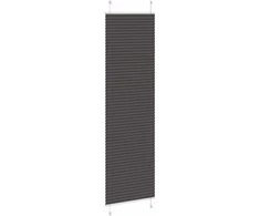 Klostuotos žaliuzės, juodos, 55x200 cm, audinys, plotis 54,4 cm, poliesteris
