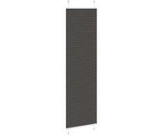 Klostuotos žaliuzės, juodos, 55x200 cm, audinys, plotis 54,4 cm, poliesteris