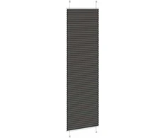Klostuotos žaliuzės, juodos, 65x200 cm, audinys, plotis 64,4 cm, poliesteris