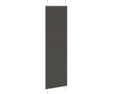 Klostuotos žaliuzės, juodos, 65x200 cm, audinys, plotis 64,4 cm, poliesteris
