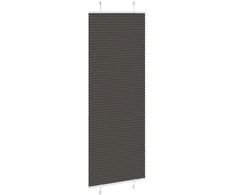 Klostuotos žaliuzės, juodos, 75x200 cm, audinys, plotis 74,4 cm, poliesteris