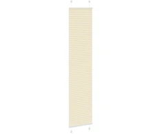 Klostuotos žaliuzės, kreminės spalvos, 45x200 cm, audinys, plotis 44,4 cm, poliesteris