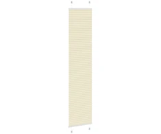 Klostuotos žaliuzės, kreminės spalvos, 50x200 cm, audinys, plotis 49,4 cm, poliesteris