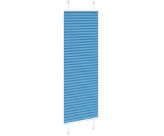 Klostuotos žaliuzės, mėlynos, 40x100 cm, audinys, plotis 39,4 cm, poliesteris