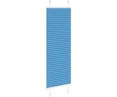 Klostuotos žaliuzės, mėlynos, 45x100 cm, audinys, plotis 44,4 cm, poliesteris