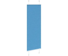 Klostuotos žaliuzės, mėlynos, 45x150 cm, audinys, plotis 44,4 cm, poliesteris