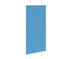 Klostuotos žaliuzės, mėlynos, 55x150 cm, audinys, plotis 54,4 cm, poliesteris