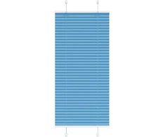Klostuotos žaliuzės, mėlynos, 60x150 cm, audinys, plotis 59,4 cm, poliesteris