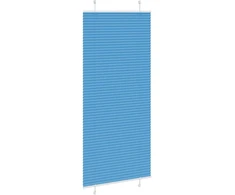 Klostuotos žaliuzės, mėlynos, 95x200 cm, audinys, plotis 94,4 cm, poliesteris
