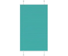 Klostuotos žaliuzės, petroletiškai žalios, 75x150 cm, audinys, plotis 74,4 cm, poliesteris