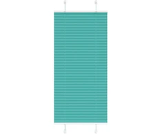 Klostuotos žaliuzės, petroletiškai žalios, 65x150cm, audinys, plotis 64,4cm, poliesteris