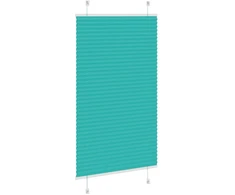 Klostuotos žaliuzės, petroletiškai žalios, 75x100 cm, audinys, plotis 74,4 cm, poliesteris