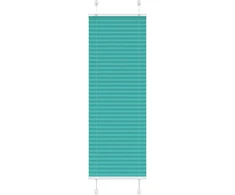 Klostuotos žaliuzės, petroletiškai žalios, 45x150 cm, audinys, plotis 44,4 cm, poliesteris