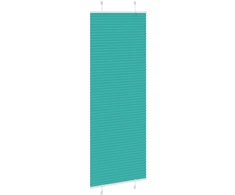 Klostuotos žaliuzės, petroletiškai žalios, 70x200 cm, audinys, plotis 69,4 cm, poliesteris