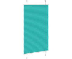 Klostuotos žaliuzės, petroletiškai žalios, 80x150 cm, audinys, plotis 79,4 cm, poliesteris