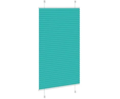 Klostuotos žaliuzės, petroletiškai žalios, 75x150 cm, audinys, plotis 74,4 cm, poliesteris