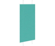 Klostuotos žaliuzės, petroletiškai žalios, 65x150cm, audinys, plotis 64,4cm, poliesteris