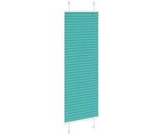 Klostuotos žaliuzės, petroletiškai žalios, 45x150 cm, audinys, plotis 44,4 cm, poliesteris