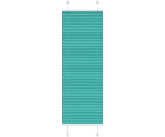 Klostuotos žaliuzės, petroletiškai žalios, 40x150 cm, audinys, plotis 39,4 cm, poliesteris