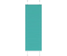 Klostuotos žaliuzės, petroletiškai žalios, 50x100 cm, audinys, plotis 49,4 cm, poliesteris
