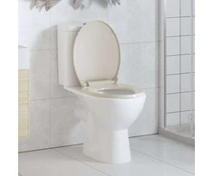 Klozeto sėdynė su soft-close mechanizmu, abrikoso, ovali