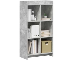 Knygų lentyna Betono pilka 59 x 30 x 111 cm Apdirbta mediena