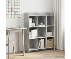 Knygų lentyna Betono pilka 87,5 x 30 x 111 cm Apdirbta mediena