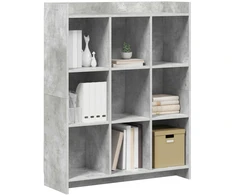 Knygų lentyna Betono pilka 87,5 x 30 x 111 cm Apdirbta mediena