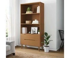 Knygų lentyna MOLDE 85 x 35 x 170,5 cm Pušies medienos masyvas