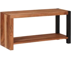 Knygų lentyna Ruda 80 x 30 x 40 cm Kietos akacijos mediena