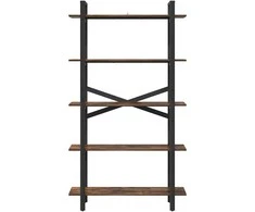 Knygų lentyna 5 aukštų 100 x 33,5 x 178 cm Apdirbta mediena