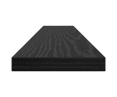 Knygų lentyna 4 pcs Juodas 60 x 10 x 1,5 cm Apdirbta mediena