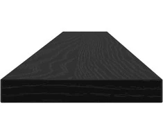 Knygų lentyna 4 pcs Juodas 100 x 10 x 1,5 cm Apdirbta mediena