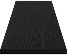 Knygų lentyna 4 pcs Juodas 100 x 20 x 1,5 cm Apdirbta mediena