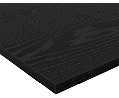 Knygų lentyna 4 pcs Juodas 80 x 40 x 1,5 cm Apdirbta mediena