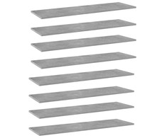 Knygų lentynos plokštės, 8vnt., betono, 100x30x1,5cm, MDP