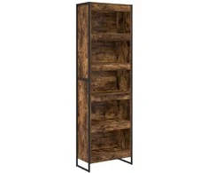Knygų spinta 2 pcs Dūminis ąžuolas 60 x 30 x 189,5 cm